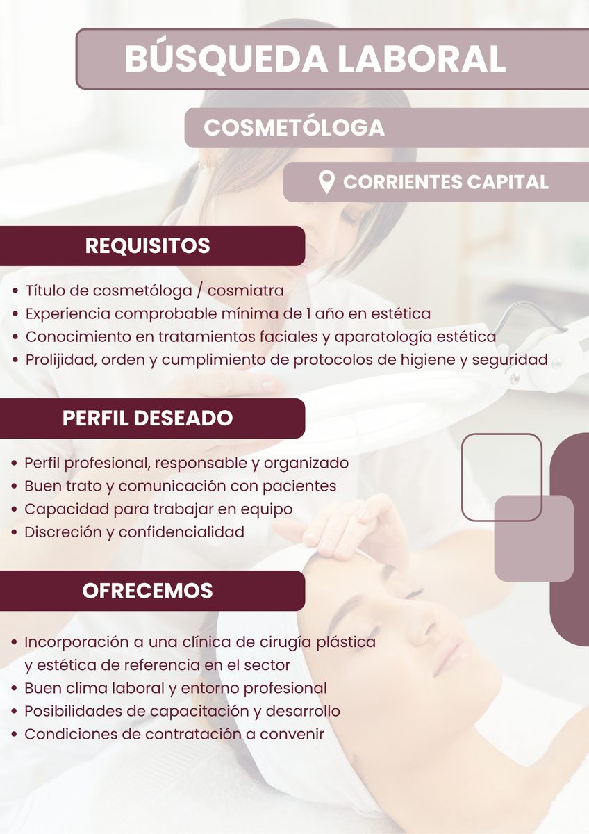 Profesional en Cosmetología/Cosmiatría